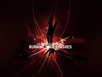 burning soul brushes abstract