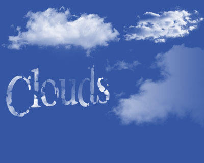 clouds in the pure sky Photoshop brush