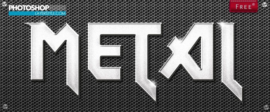 metallic grill layer style photoshop