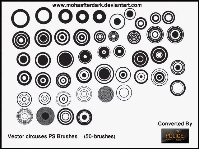 Vector Circles Photoshop brush