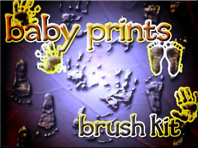 baby prints brush kit Photoshop brush
