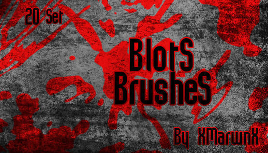 Blots Brushes By XMarwanX Photoshop brush
