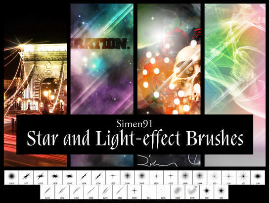 star and light effect brushes