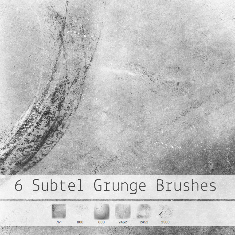 6 Subtle Grunge Brushes Photoshop brush