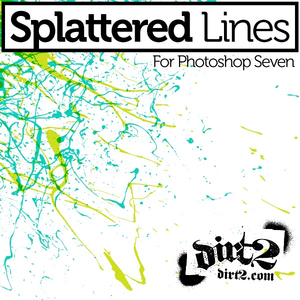 Splatter Line Brushes Photoshop brush