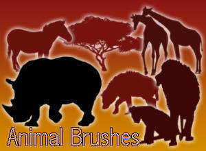 40 Animal Brushes Photoshop brush