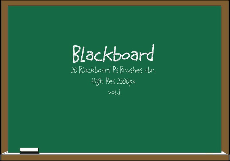 20 Blackboard Ps Brushes abr. vol.1 Photoshop brush
