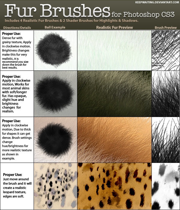 Fur Brushes Photoshop brush