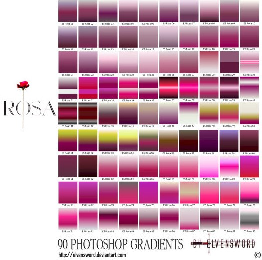 Rosa Ps Gradients Photoshop brush