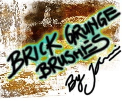 Grungy Brick Brushes  Photoshop brush