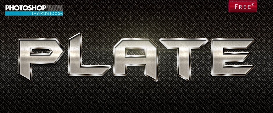 shiny metal layer style photoshop