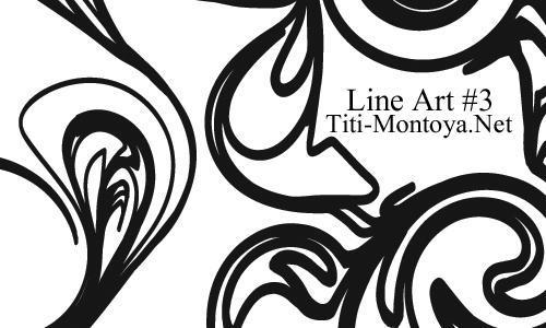line art 3 abstract brushes photoshop