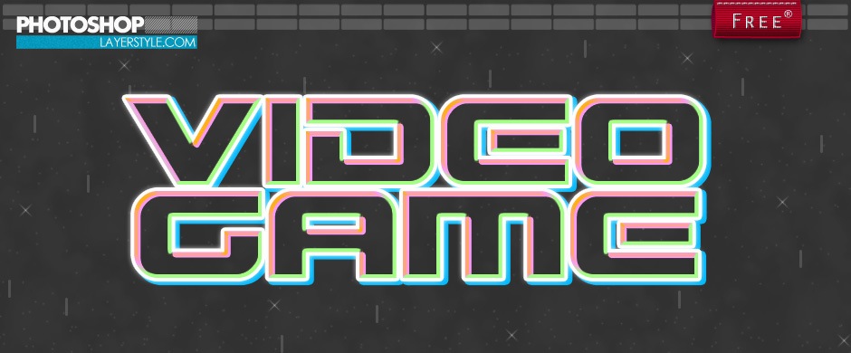 video game style photoshop styles