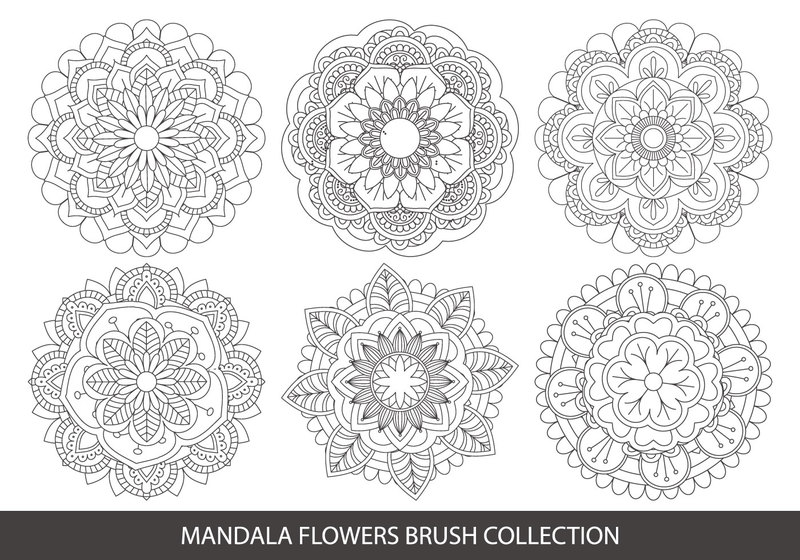 Mandala Flower Brush Collection Photoshop brush