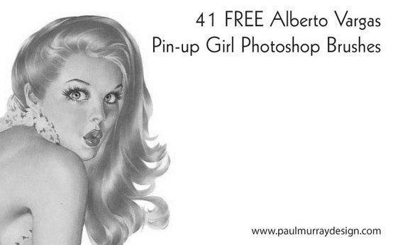 Alberto Vargas Pin Up Girls Photoshop brush