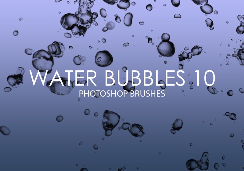 free water bubbles photoshop brushes 10