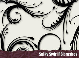 Free Spiky Swirl Photoshop Brushes Photoshop brush