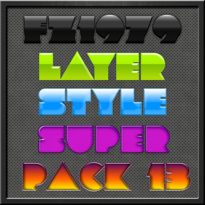 Super pack layer style 13 Photoshop brush