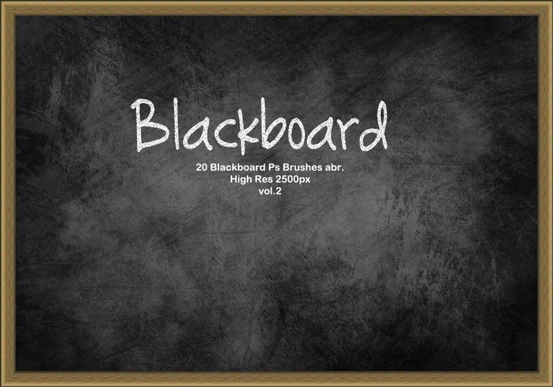 20 Blackboard Ps Brushes abr. vol.2 Photoshop brush
