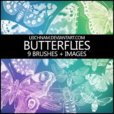 Butterflies Brushes Photoshop brush