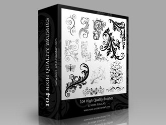 105 High Quality Ornament Brushes Photoshop brush