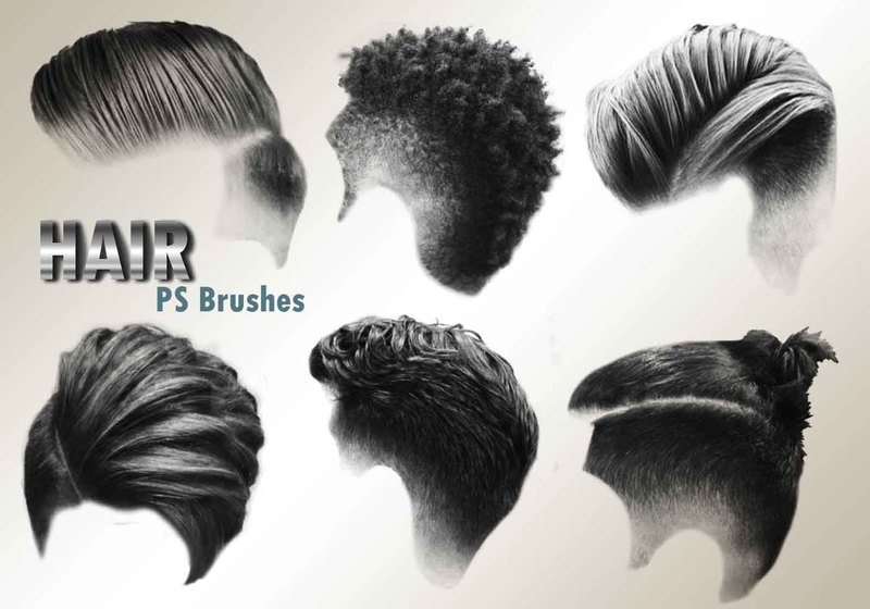 20 Hair Male PS Brushes abr. vol.3 Photoshop brush