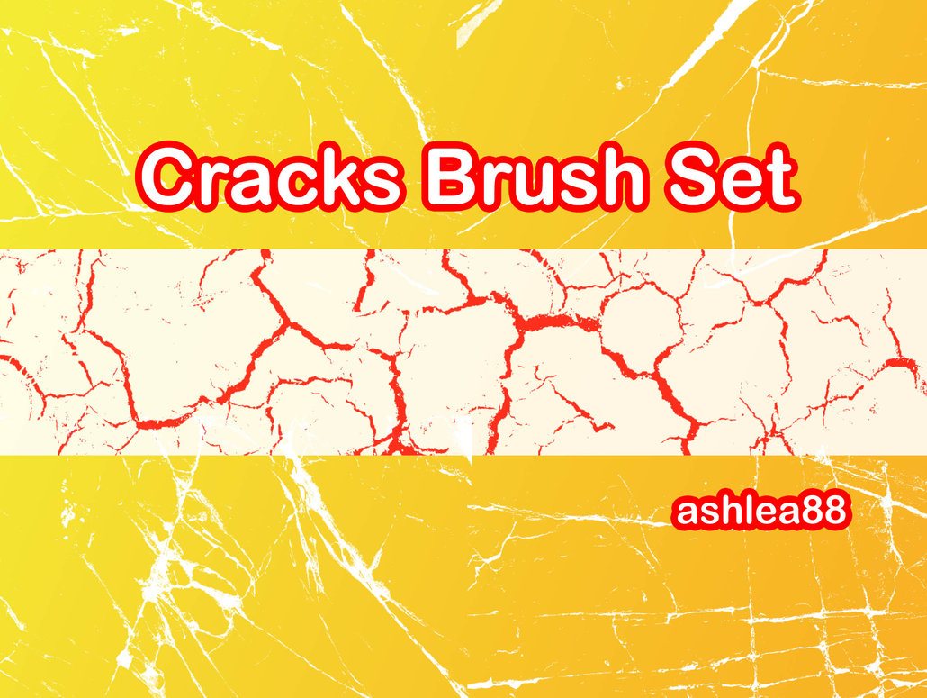 cracks brush set grunge photoshop