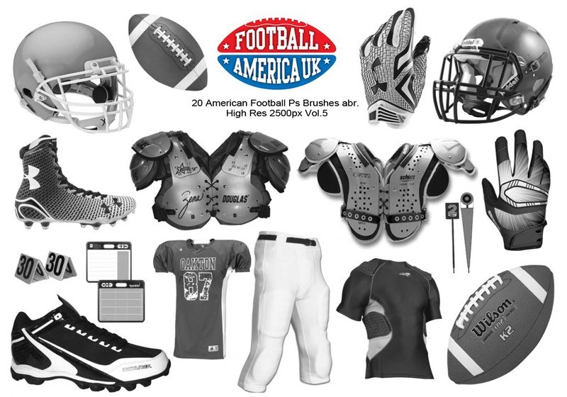 20 American Football Ps Brushes abr.  vol 5 Photoshop brush