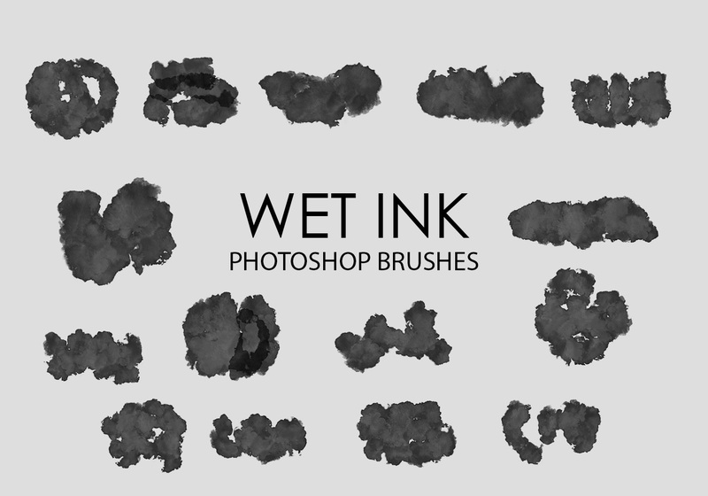 Free Wet Ink Photoshop Brushes 5 Photoshop brush