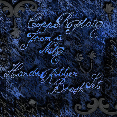 Copperplate from a Nube handwritten brush set Photoshop brush