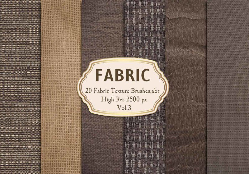 20 Fabric Texture Brushes.abr  Vol.3 Photoshop brush