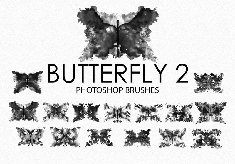 Free Watercolor Butterfly Photoshop Brushes 2 Photoshop brush