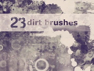 23 Dirt Brushes Photoshop brush