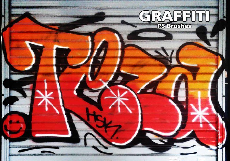 20 Graffiti PS Brushes abr. Vol.8 Photoshop brush