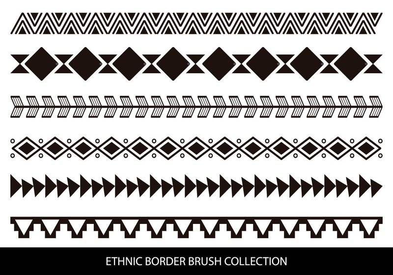 Ethnic Style Border Brushes Photoshop brush