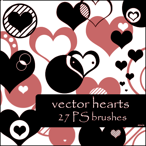 Hearts Vector Photoshop brush