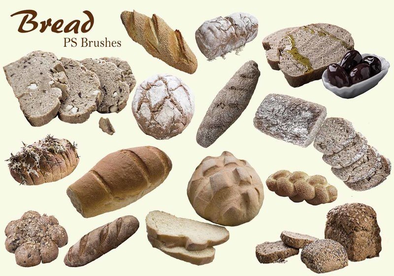 20 Bread PS Brushes.abr Vol.5 Photoshop brush