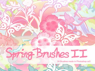 Spring Brushes Photoshop brush