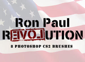 Ron Paul rEVOlution Photoshop brush