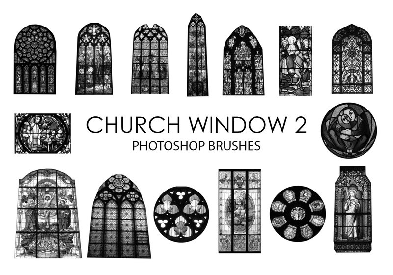 Free Church Window Photoshop Brushes 2 Photoshop brush