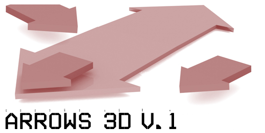 3D Arrows Photoshop brush