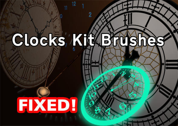 Clocks Kit Brushes Photoshop brush