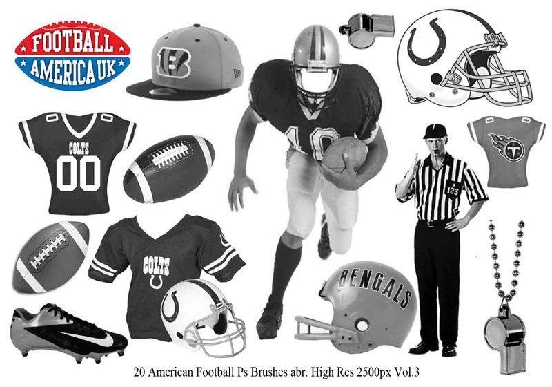 20 football ps brushes abr vol 3