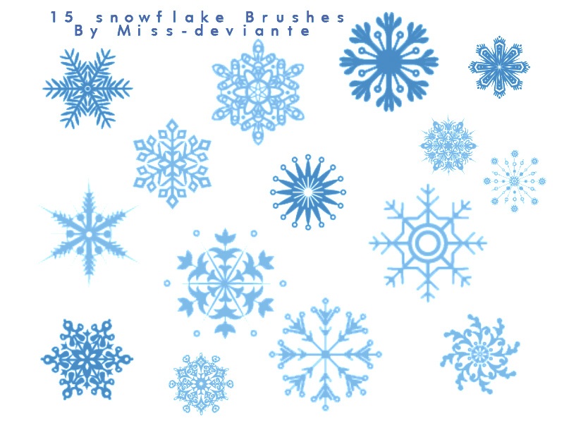 Snowflake Brushes Photoshop brush