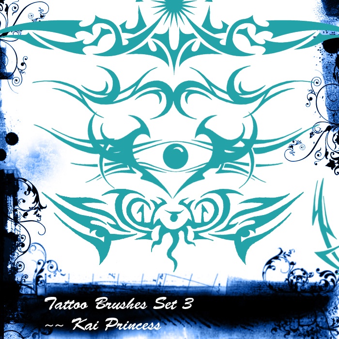 Tattoo Brushes Set 3 Decorative Brushes
