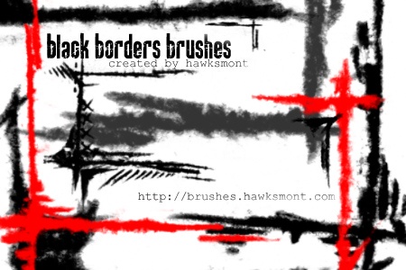 Black Borders Photoshop brush