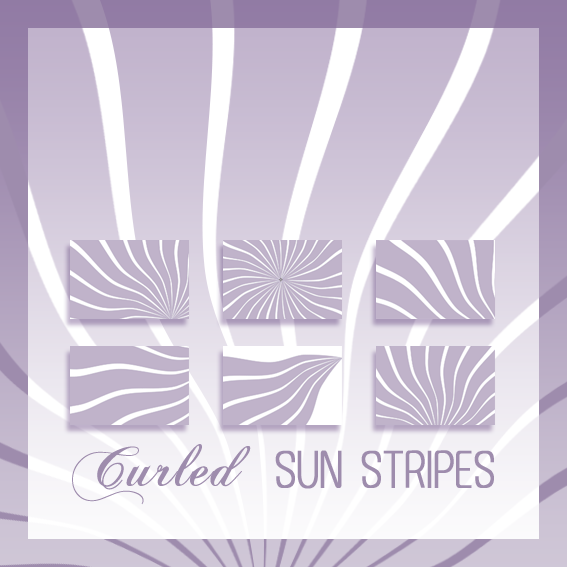 Curled Sun Stripes Brushes Photoshop brush