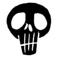 Grunge Black Skull Brush Photoshop brush