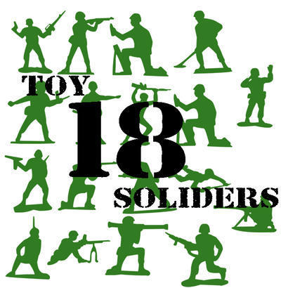 18 Toy Soldier Brushes Photoshop brush