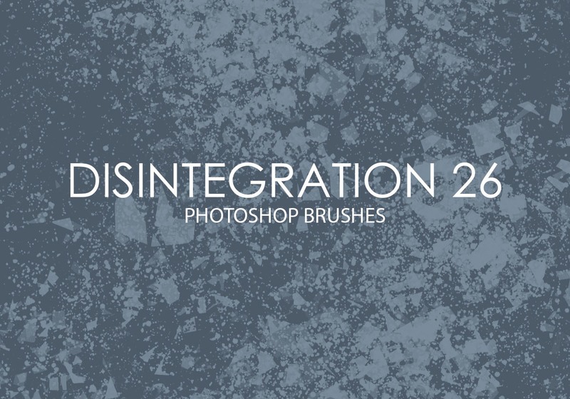 free disintegration photoshop brushes